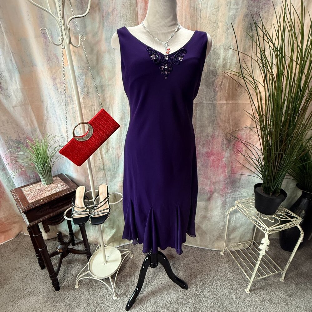 📌S.L. Fashions Elegant & Timeless Beaded Cocktail - Cruise - Bridesmaid Dress - Picture 5 of 16